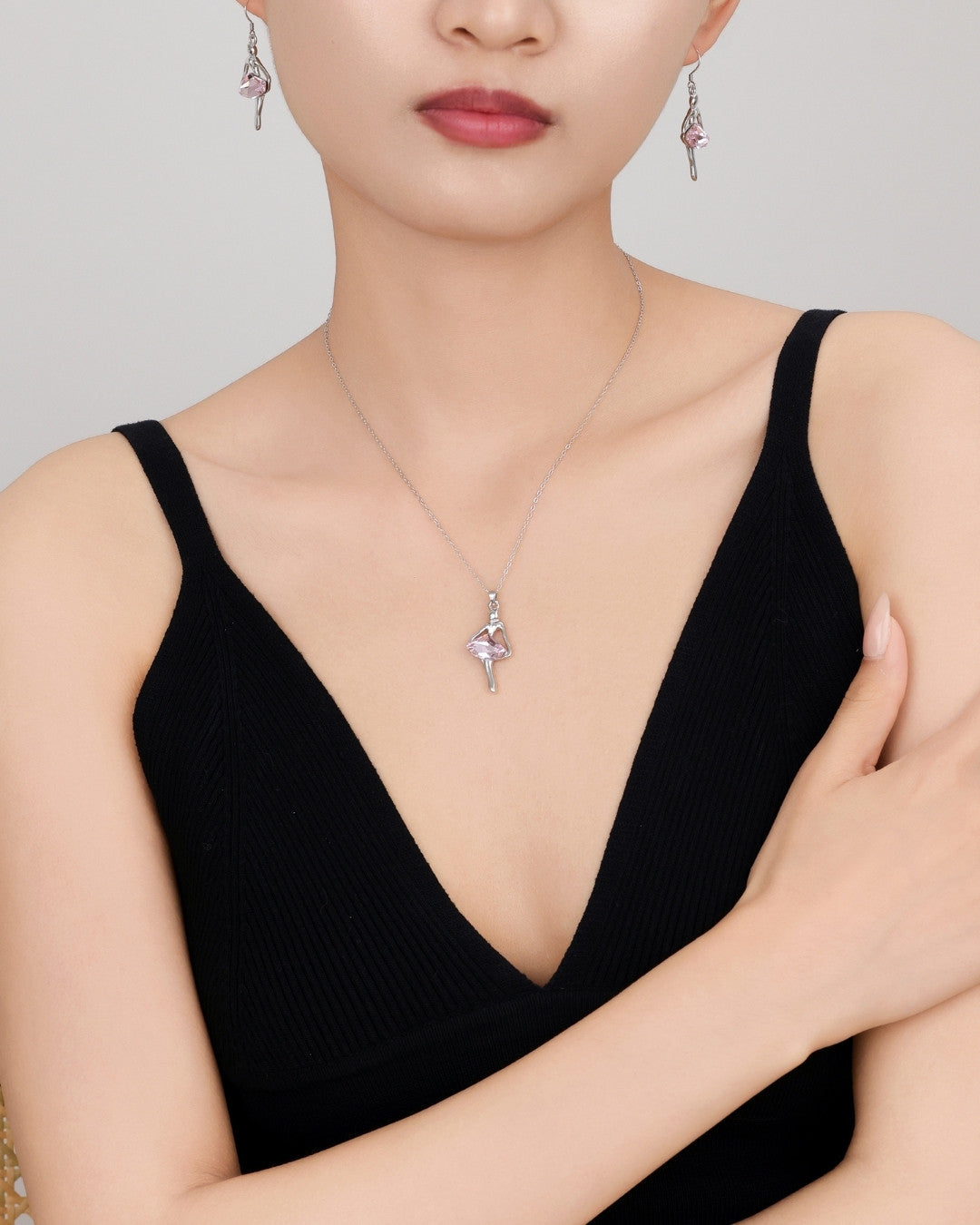 Silver Ballerina Grace Chain Set