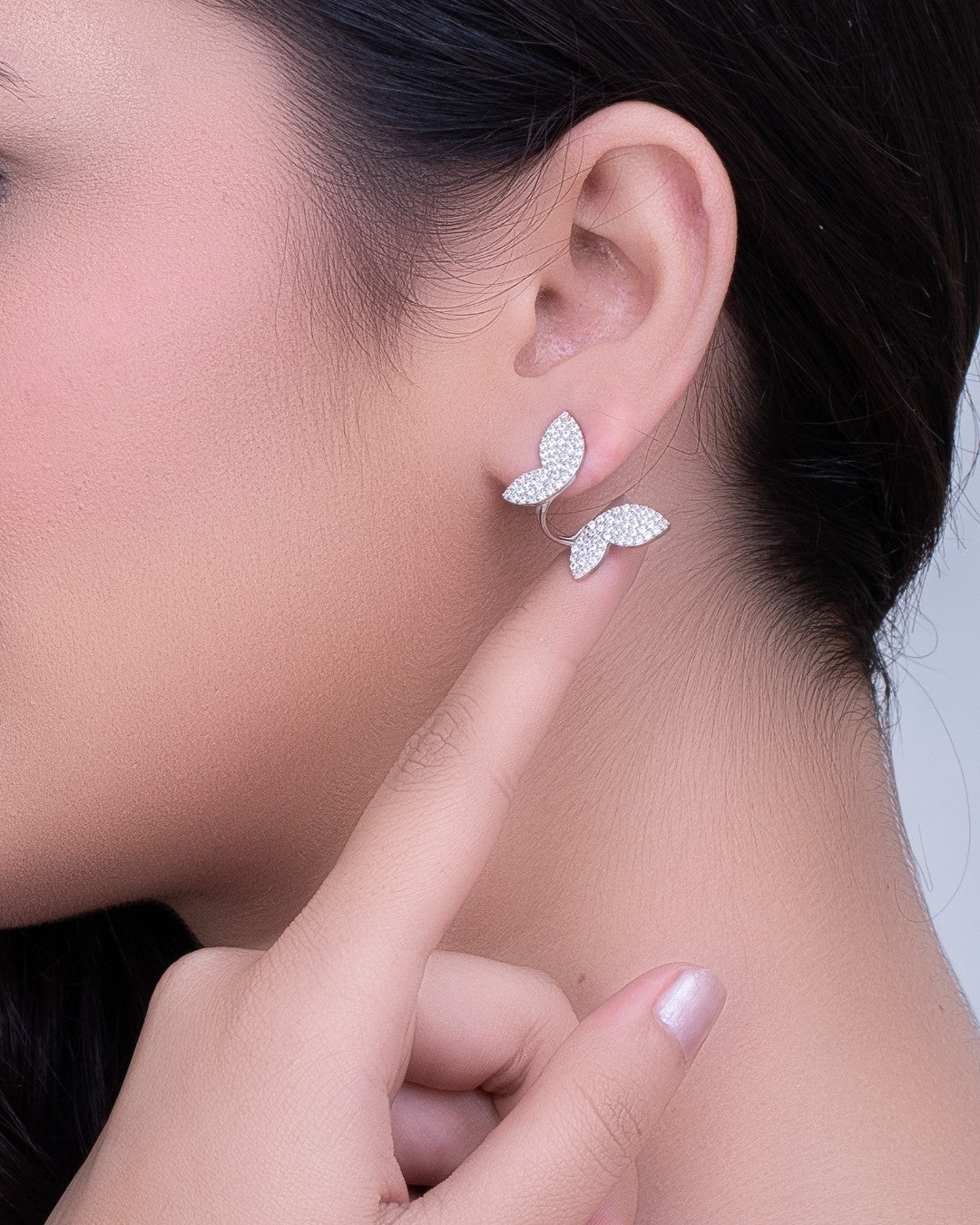 Silver Butterfly Bliss Earrings