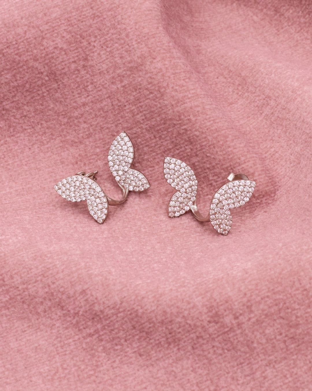 Silver Butterfly Bliss Earrings