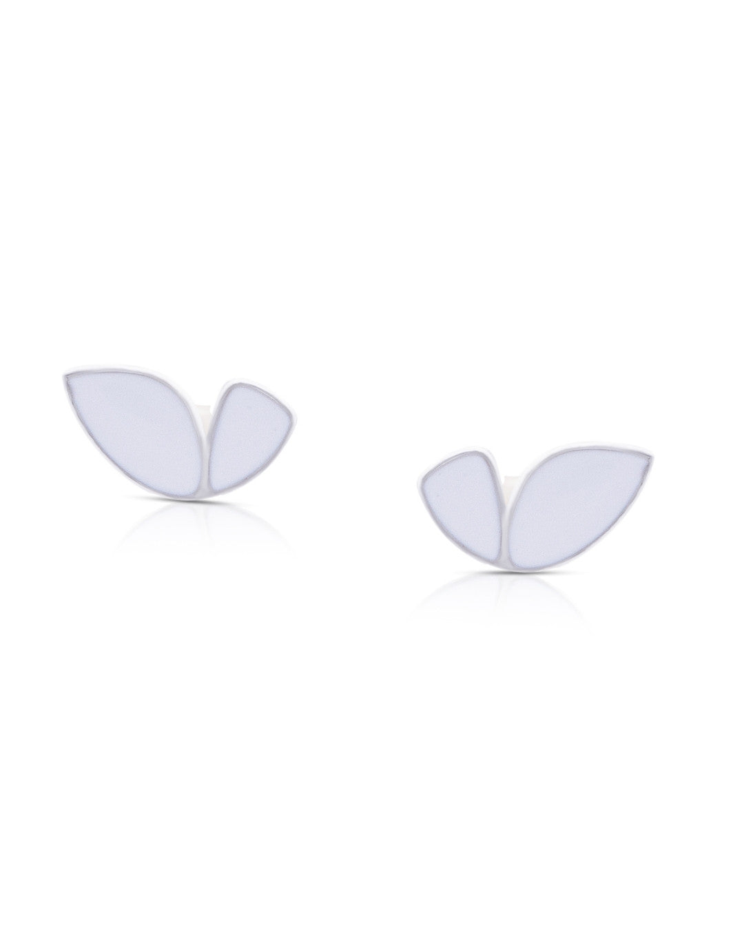 Silver Butterfly Whisper Stud Earrings
