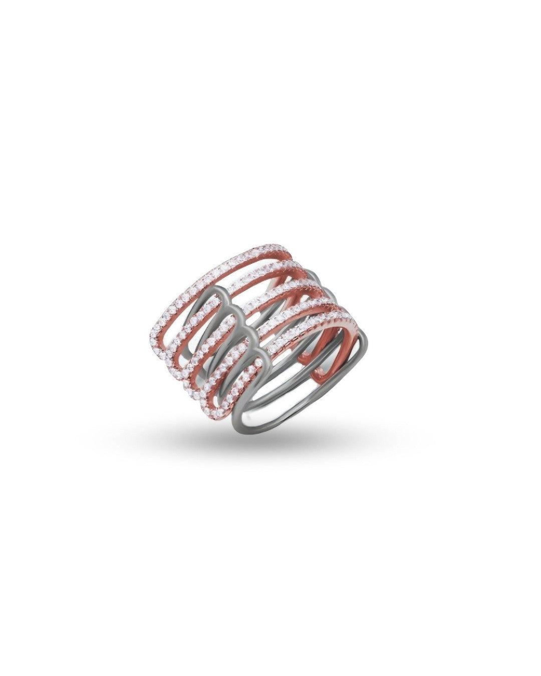 Silver Celestial Cascade Ring