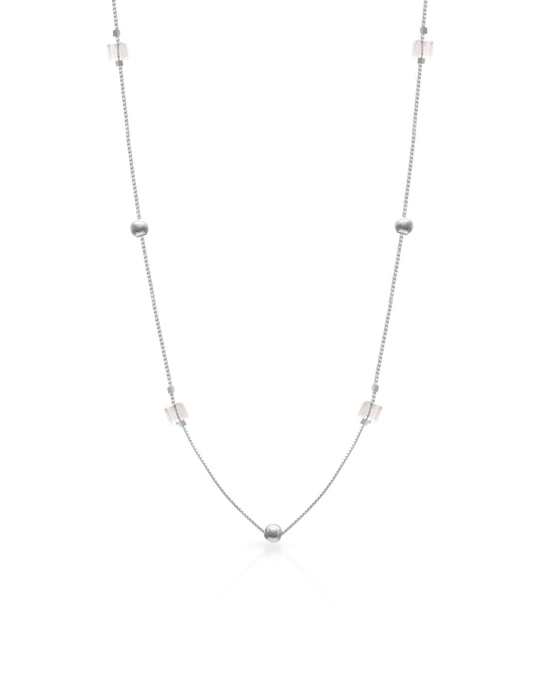 Silver Celestial Flow Pendant Necklace
