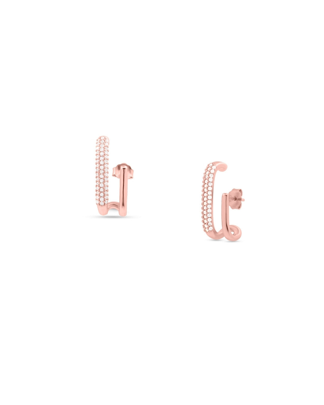 Silver Celestial Grace Climber Earrings