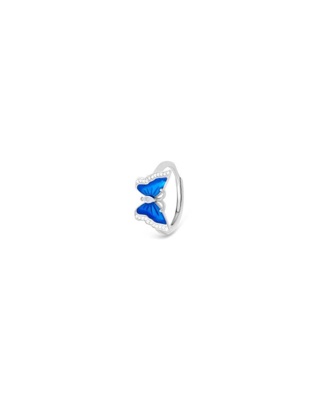 Silver Celestial Wings Adjustable Ring