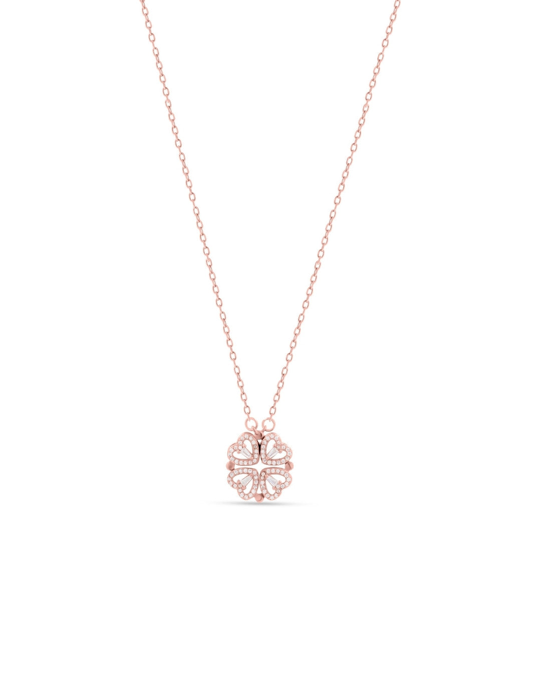 Silver Clover Luck Pendant Necklace