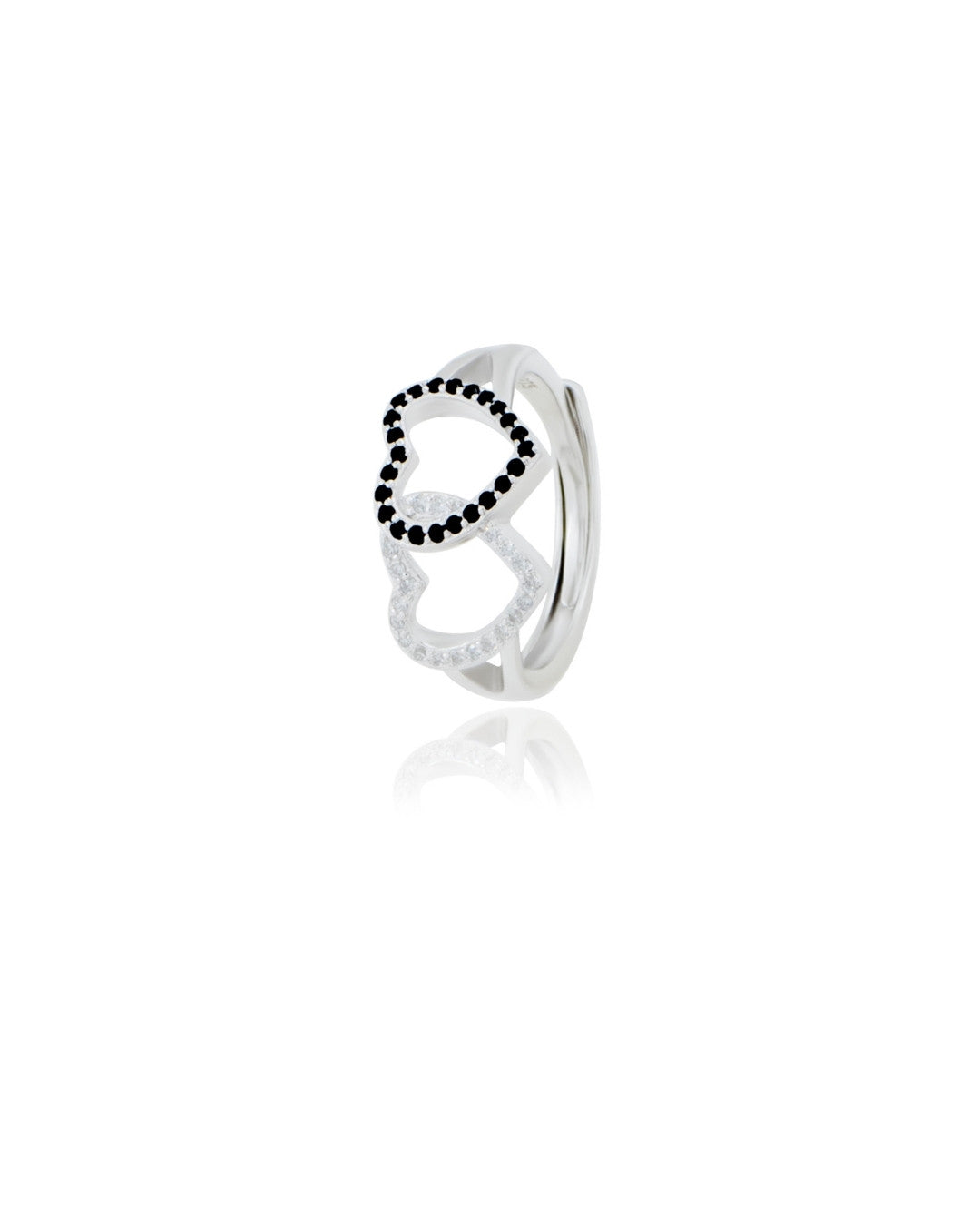 Silver Eternal Love Hearts Ring