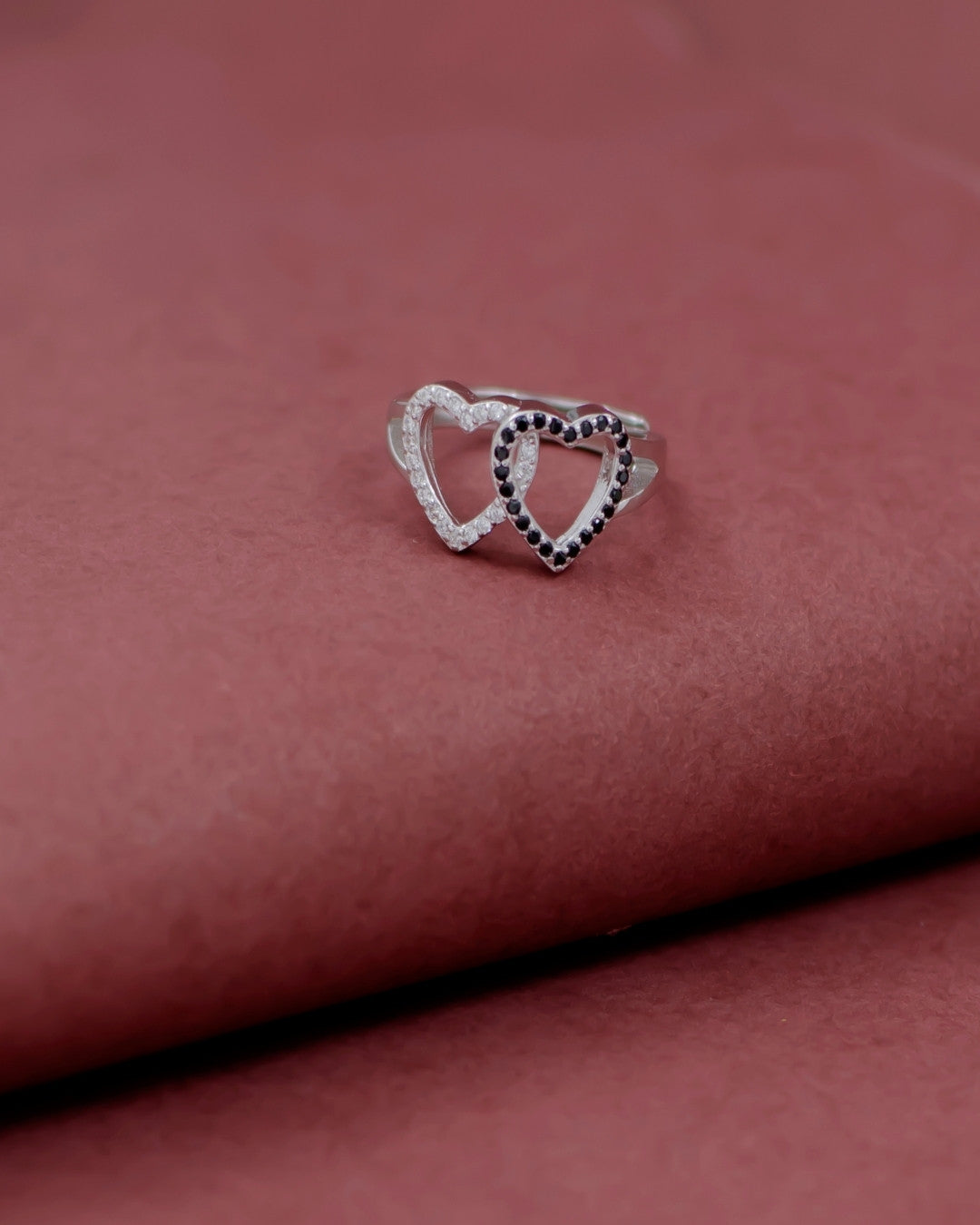 Silver Eternal Love Hearts Ring