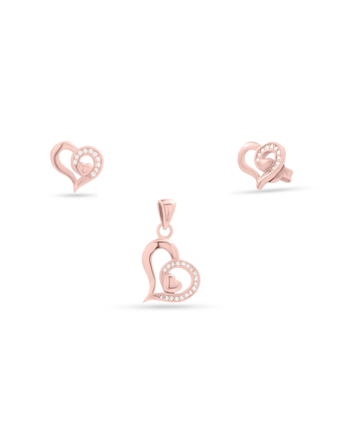 Silver Eternal Love Pendant Set