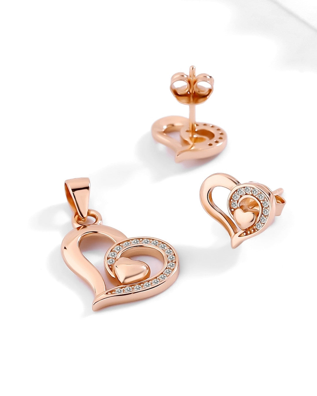 Silver Eternal Love Pendant Set