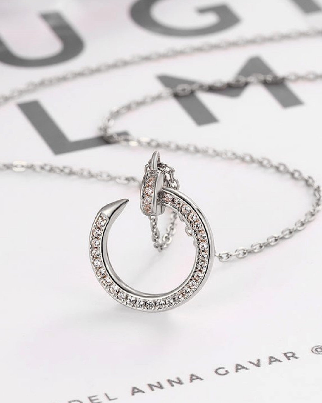 Silver Eternal Sparkle Pendant Necklace
