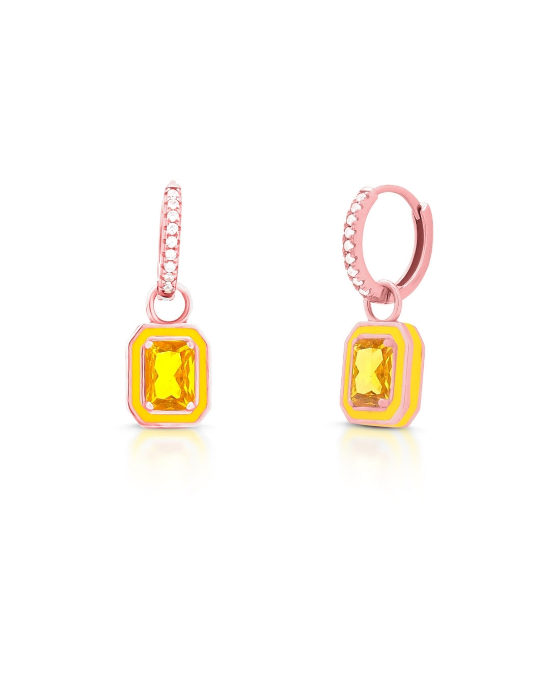 Silver Golden Radiance Hoop Earrings