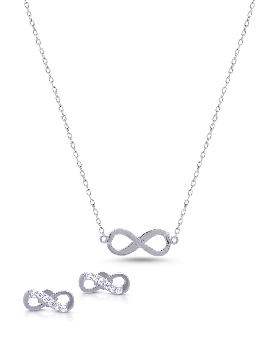 Silver Infinity Elegance Chain Set