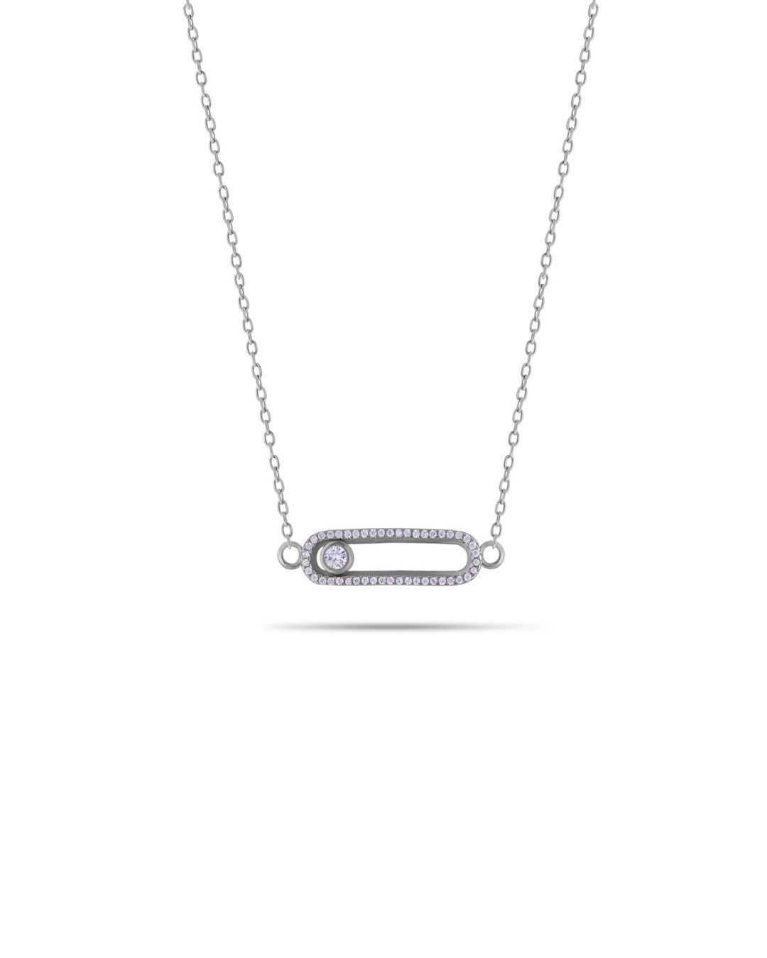 Silver Luminara Orbit Pendant Necklace