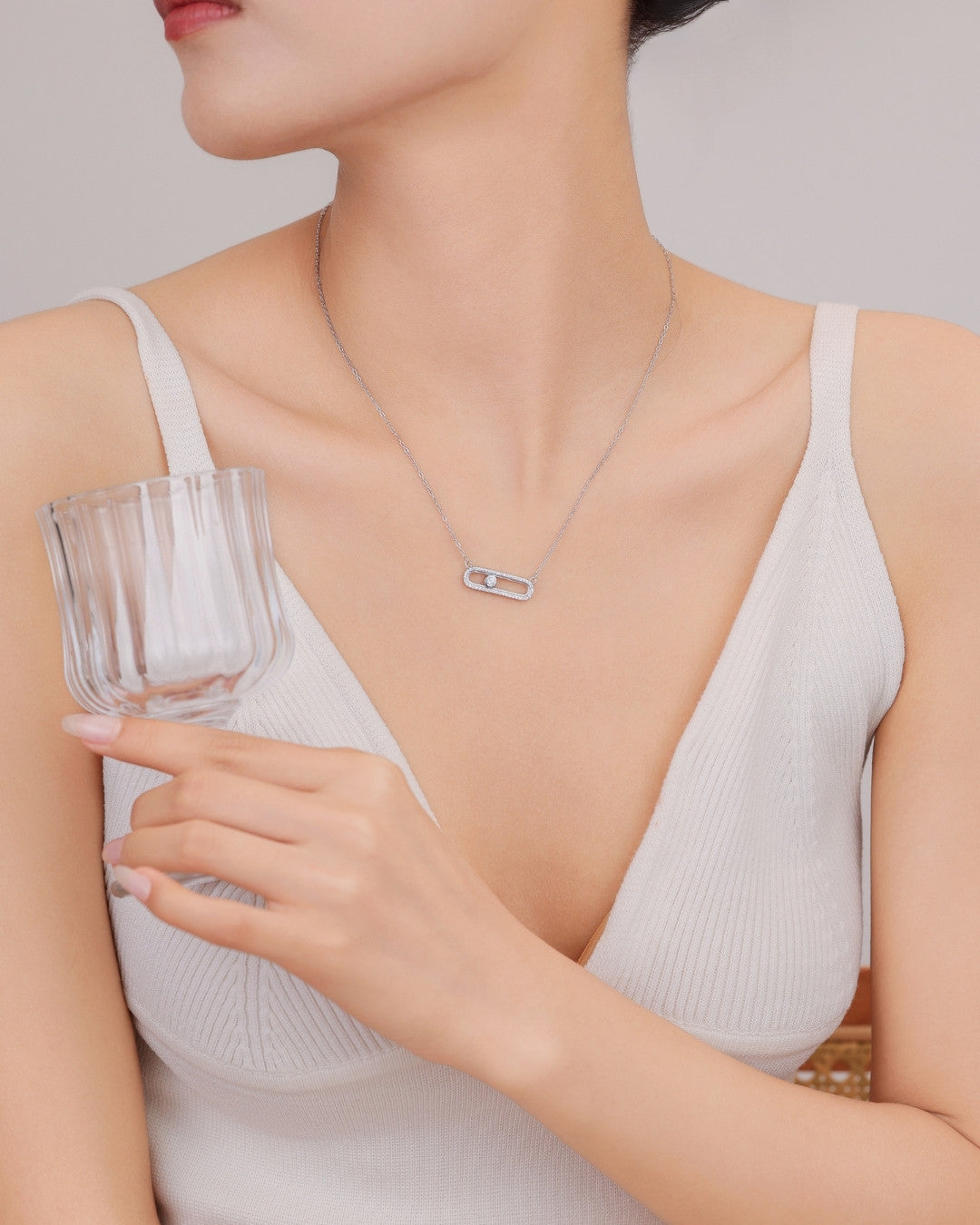 Silver Luminara Orbit Pendant Necklace