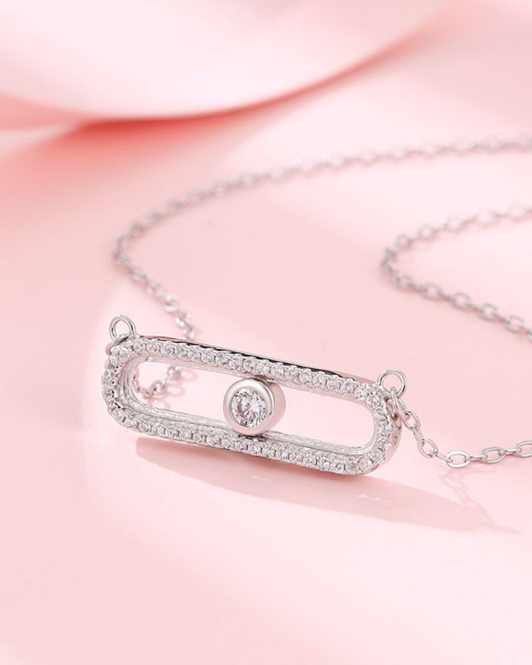 Silver Luminara Orbit Pendant Necklace