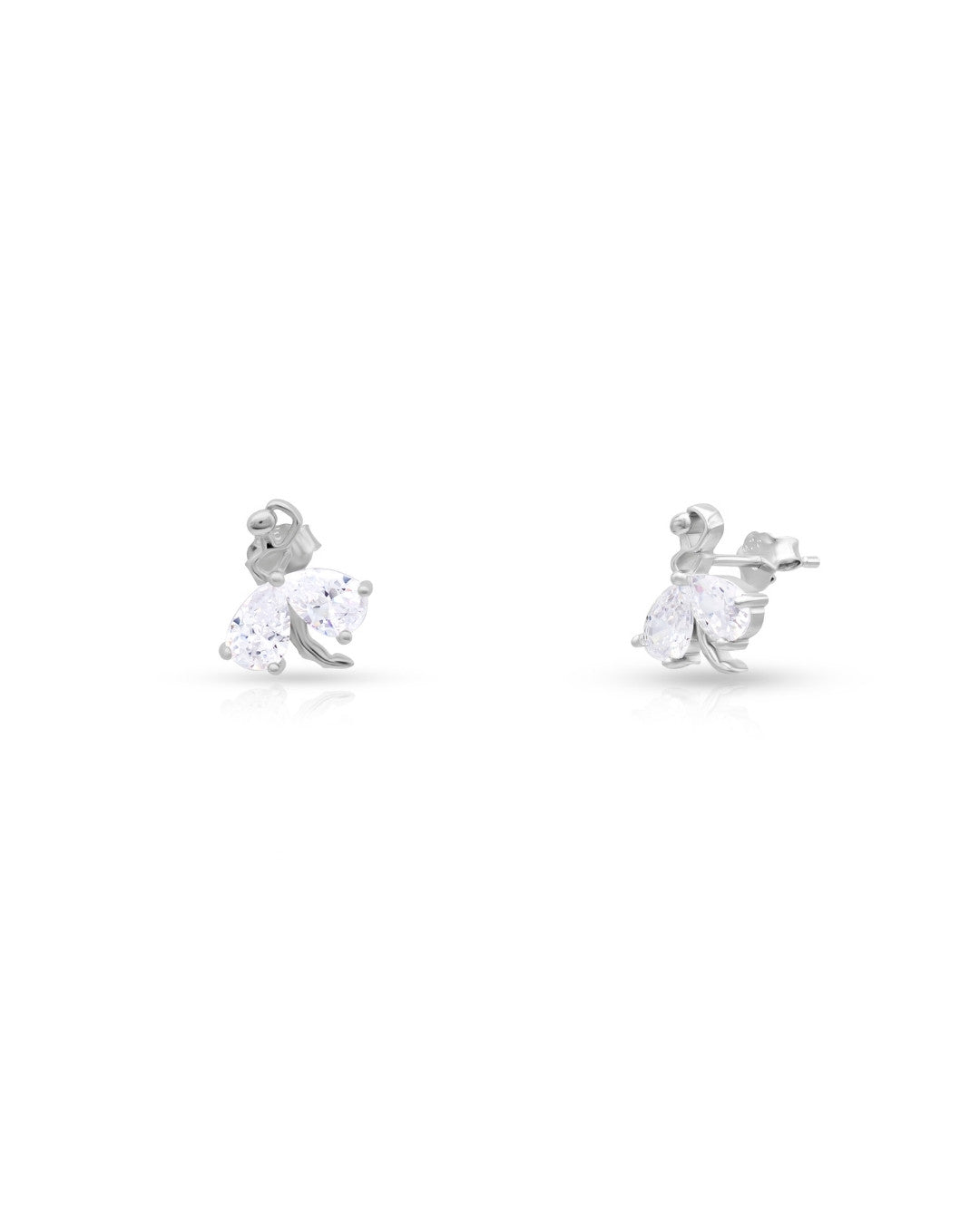 Silver Majestic Butterfly Earrings