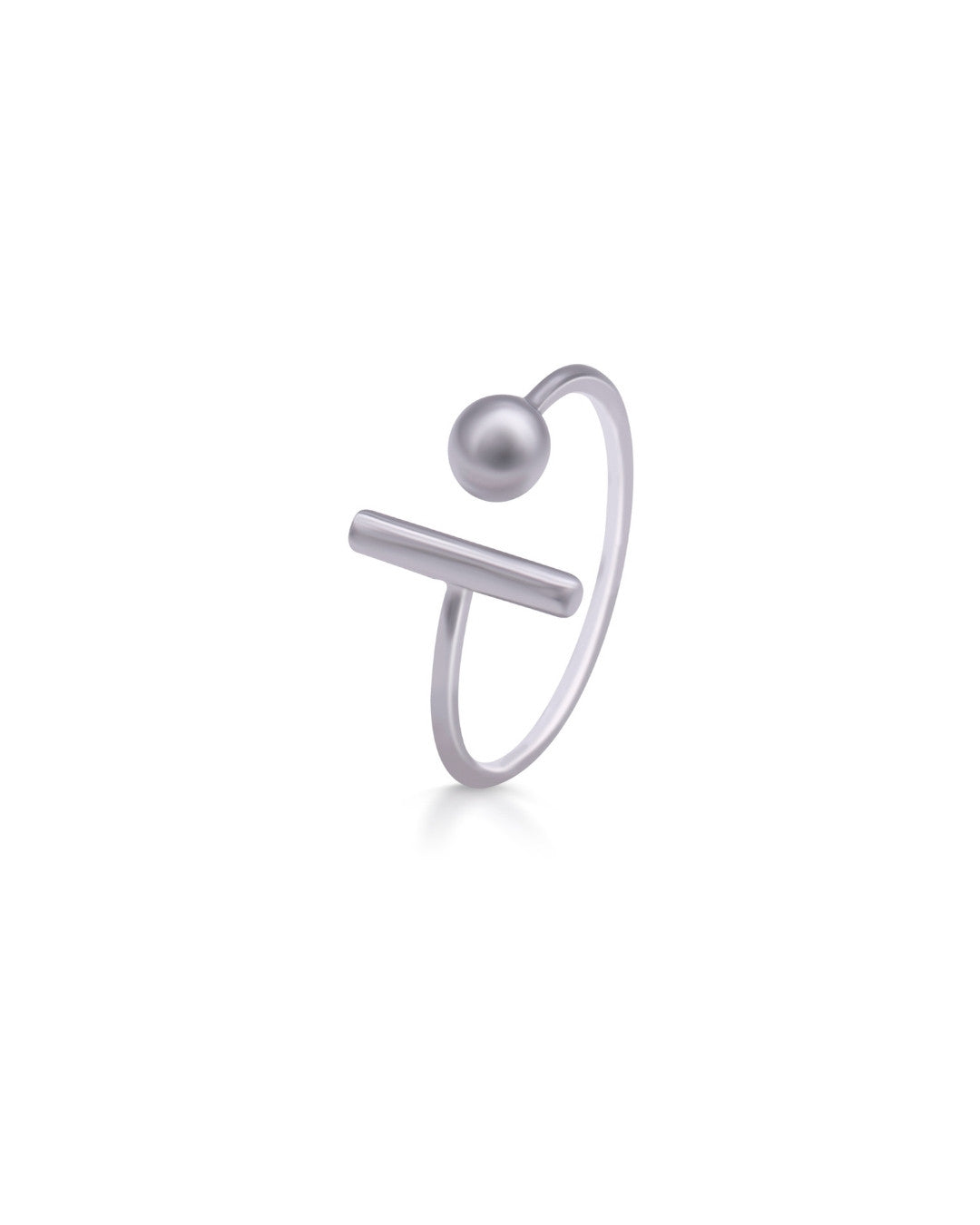 Silver Minimalist Chic Ring