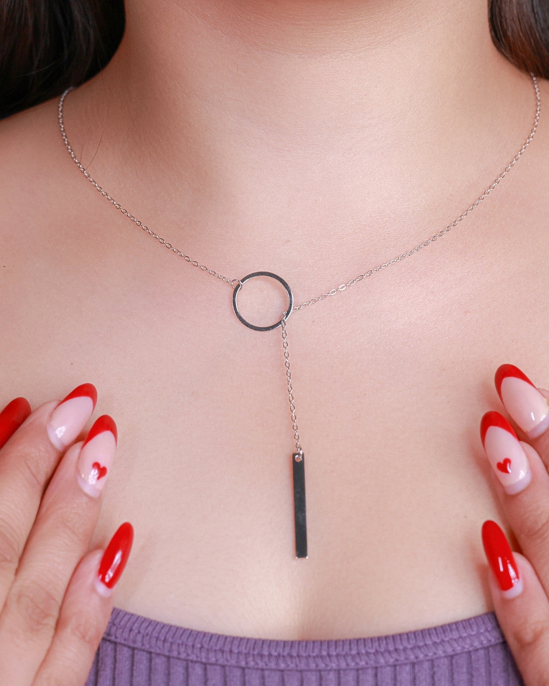 Silver Minimalist Elegance Pendant Necklace
