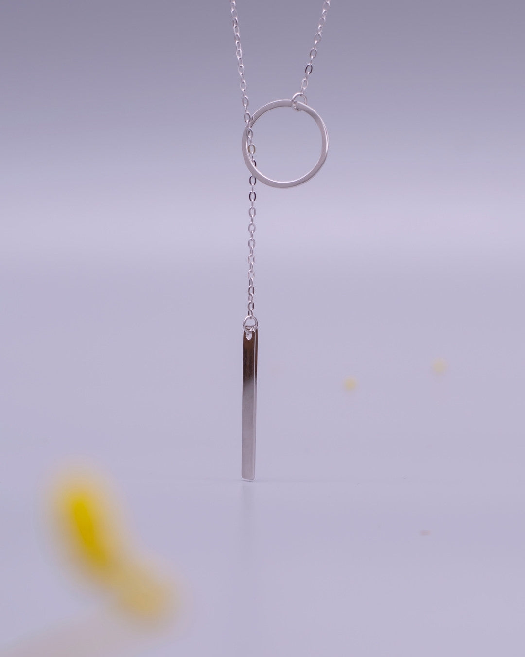 Silver Minimalist Elegance Pendant Necklace