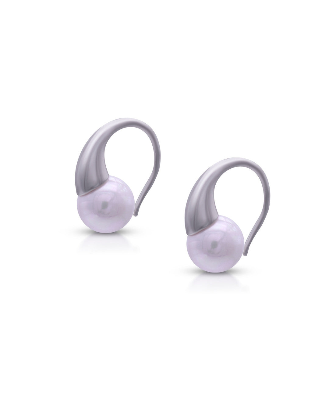 Silver Moonlit Grace Pearl Earrings