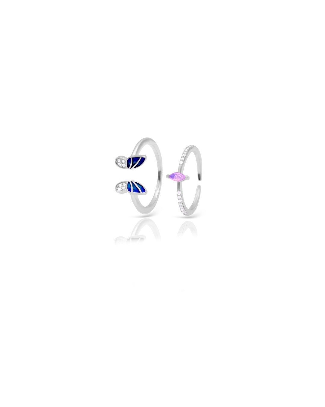 Silver Mystic Butterfly Elegance Ring