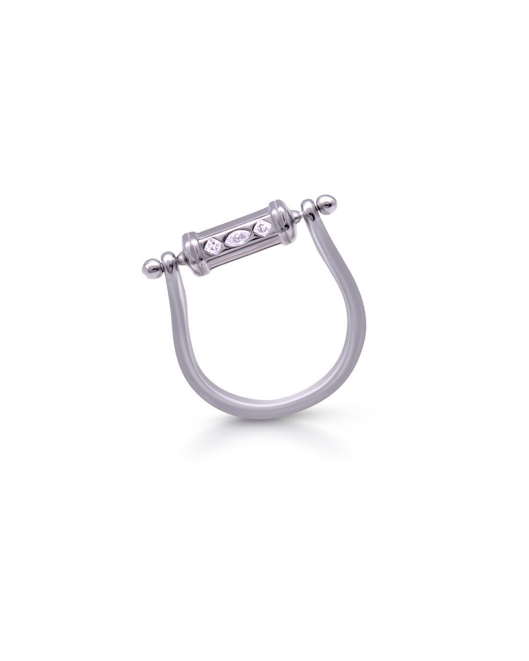Silver Royal Scroll Ring