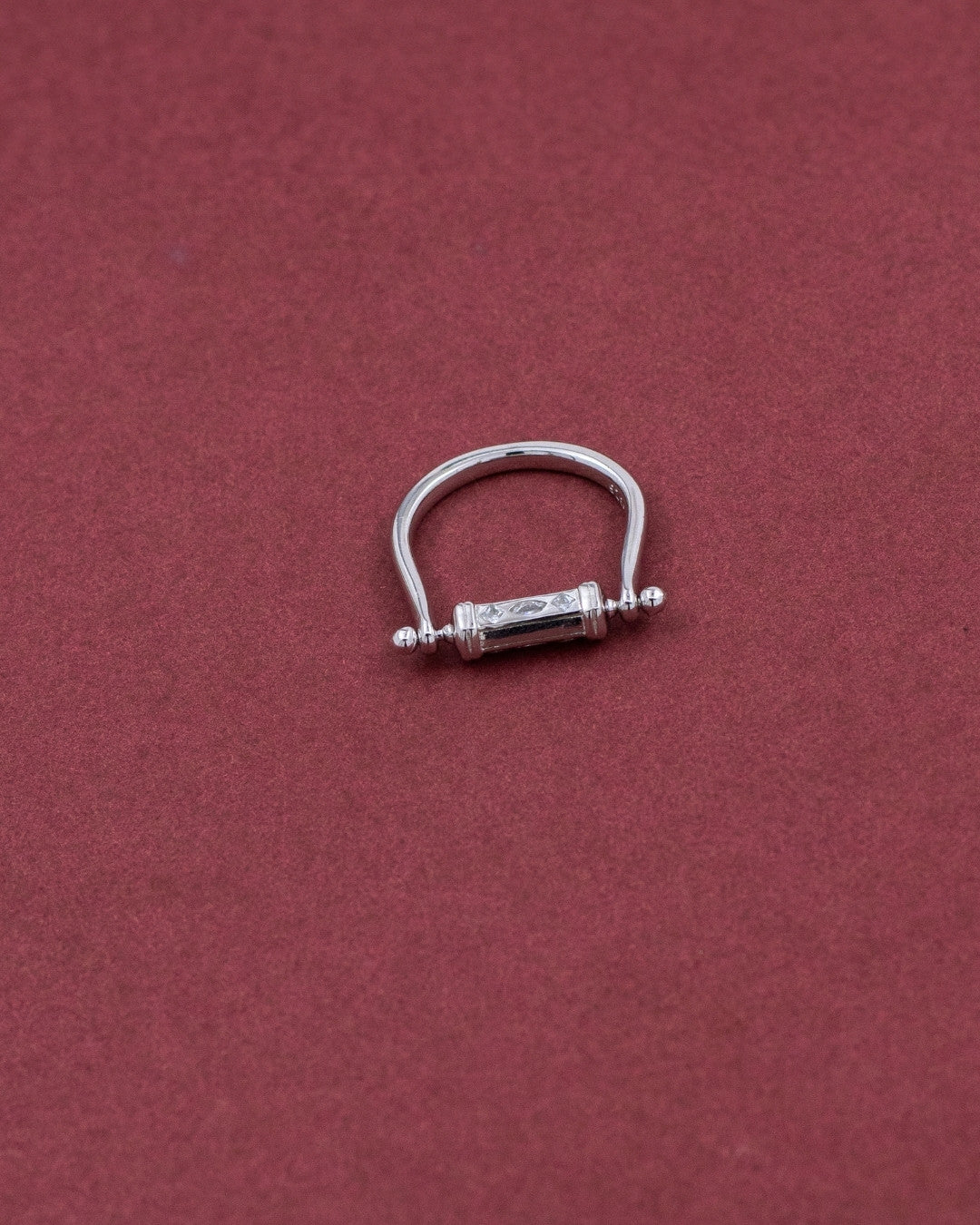 Silver Royal Scroll Ring