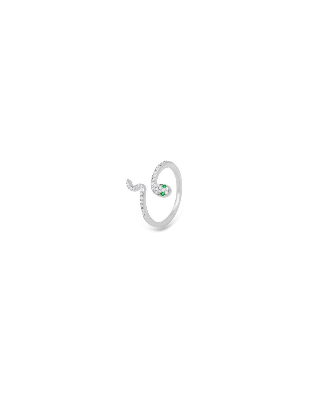 Silver Serpent Whisper Ring