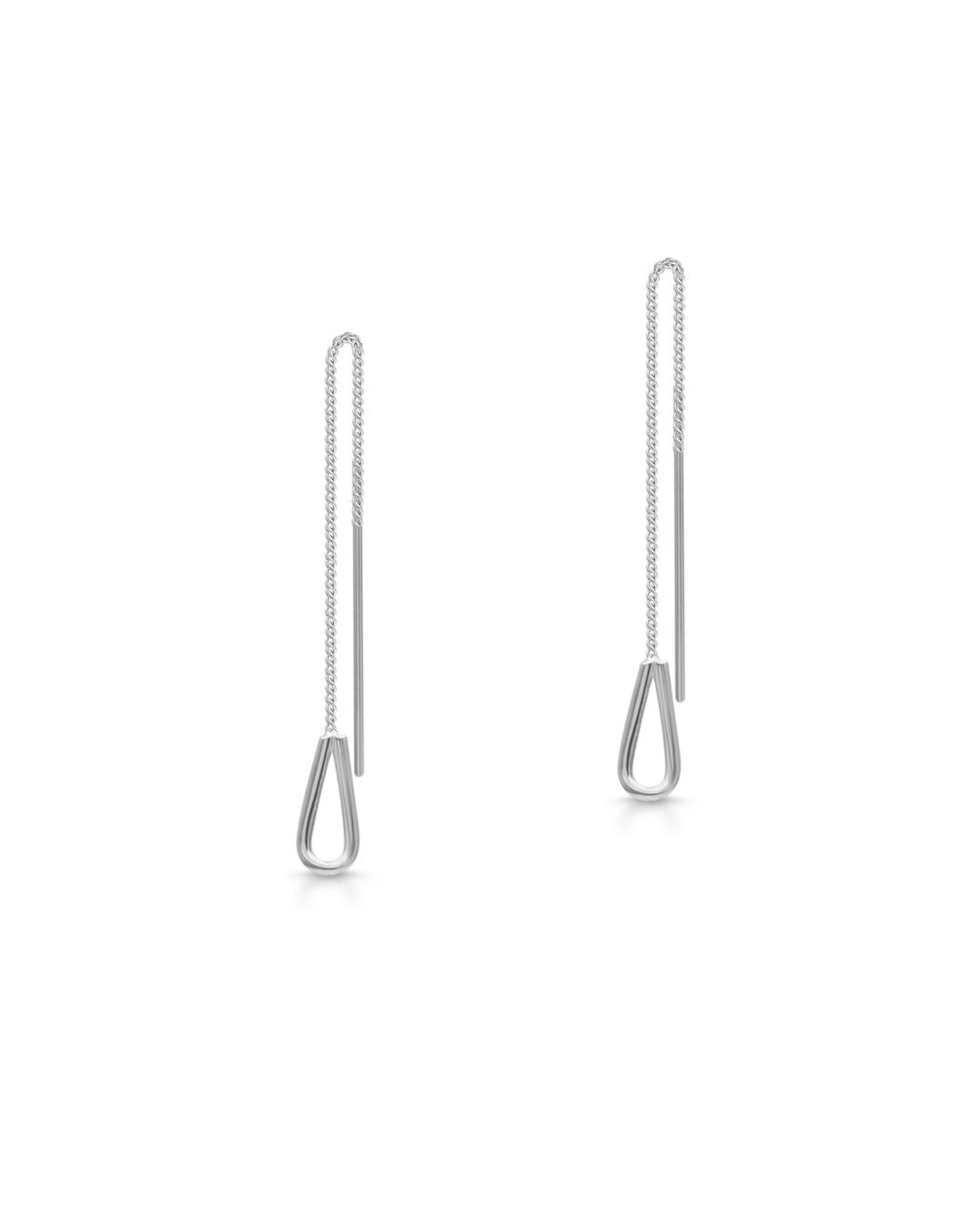 Silver Sleek Threader Earrings