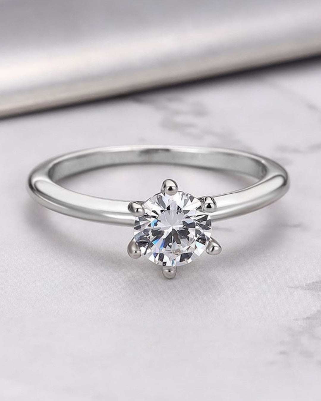 Silver Timeless Brilliance Solitaire Ring
