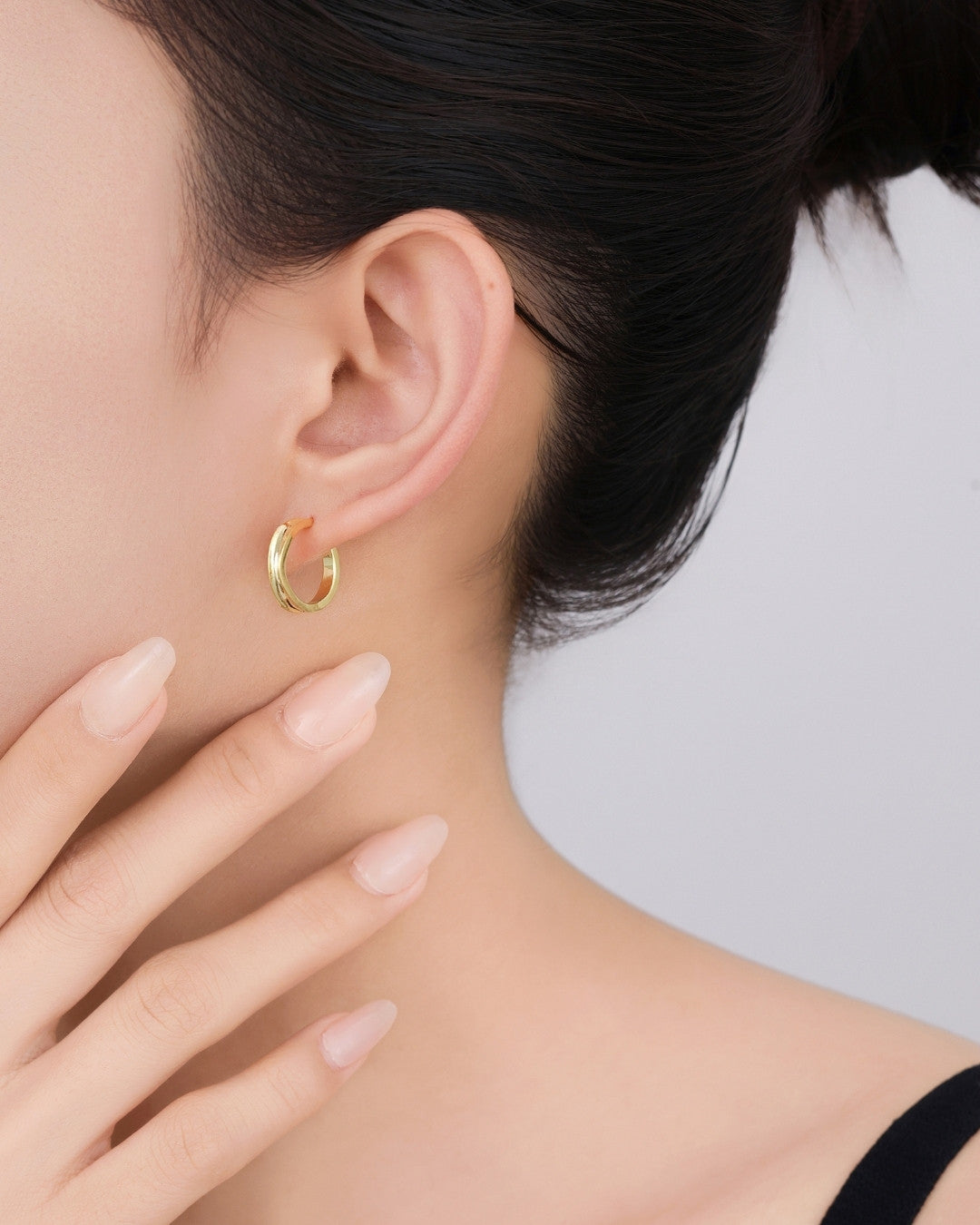 Silver Timeless Elegance Hoop Earrings