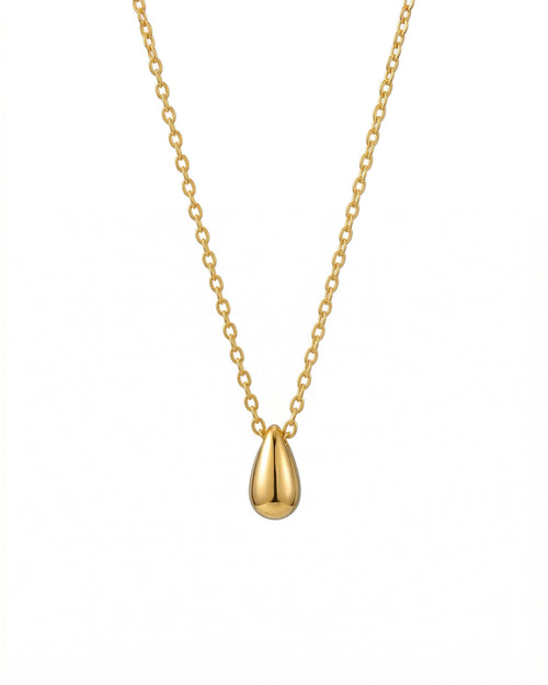 Teardrop Pendant Necklace (Demi-Fine)