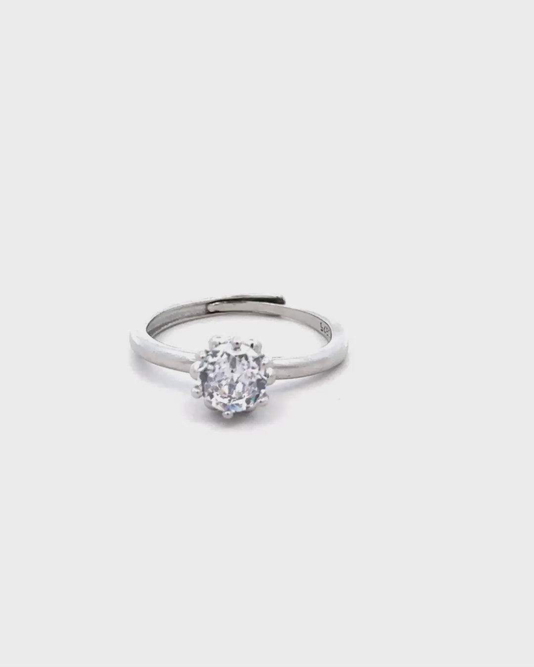 Silver Timeless Spark Silver Ring