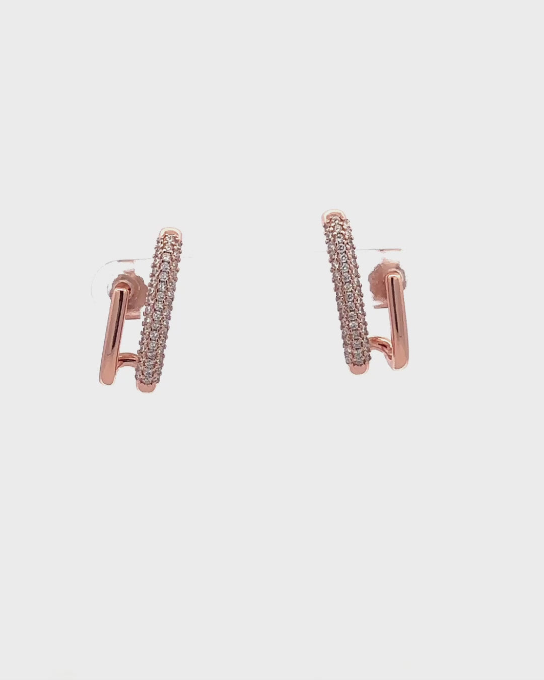 Silver Celestial Grace Climber Earrings