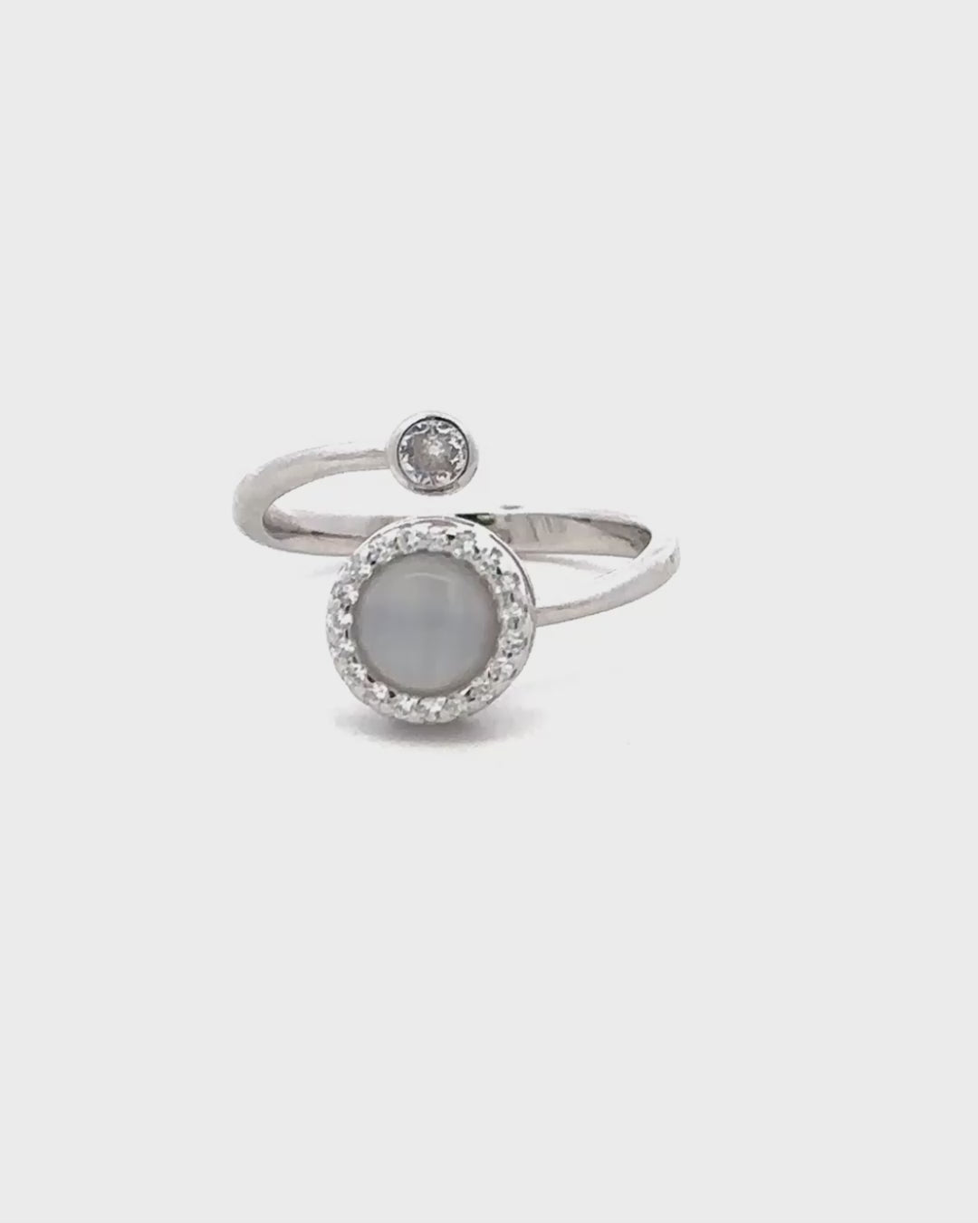 Silver Celestial Halo Ring