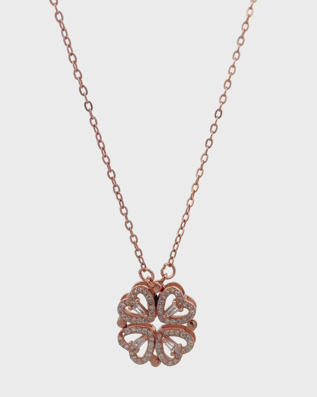 Silver Clover Luck Pendant Necklace