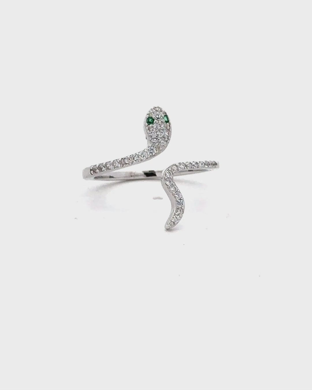 Silver Serpent Whisper Ring