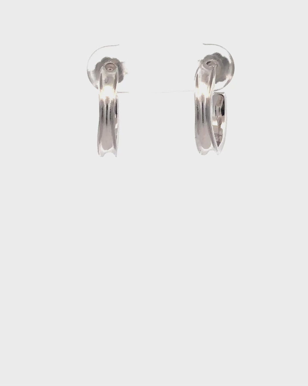 Silver Timeless Elegance Hoop Earrings
