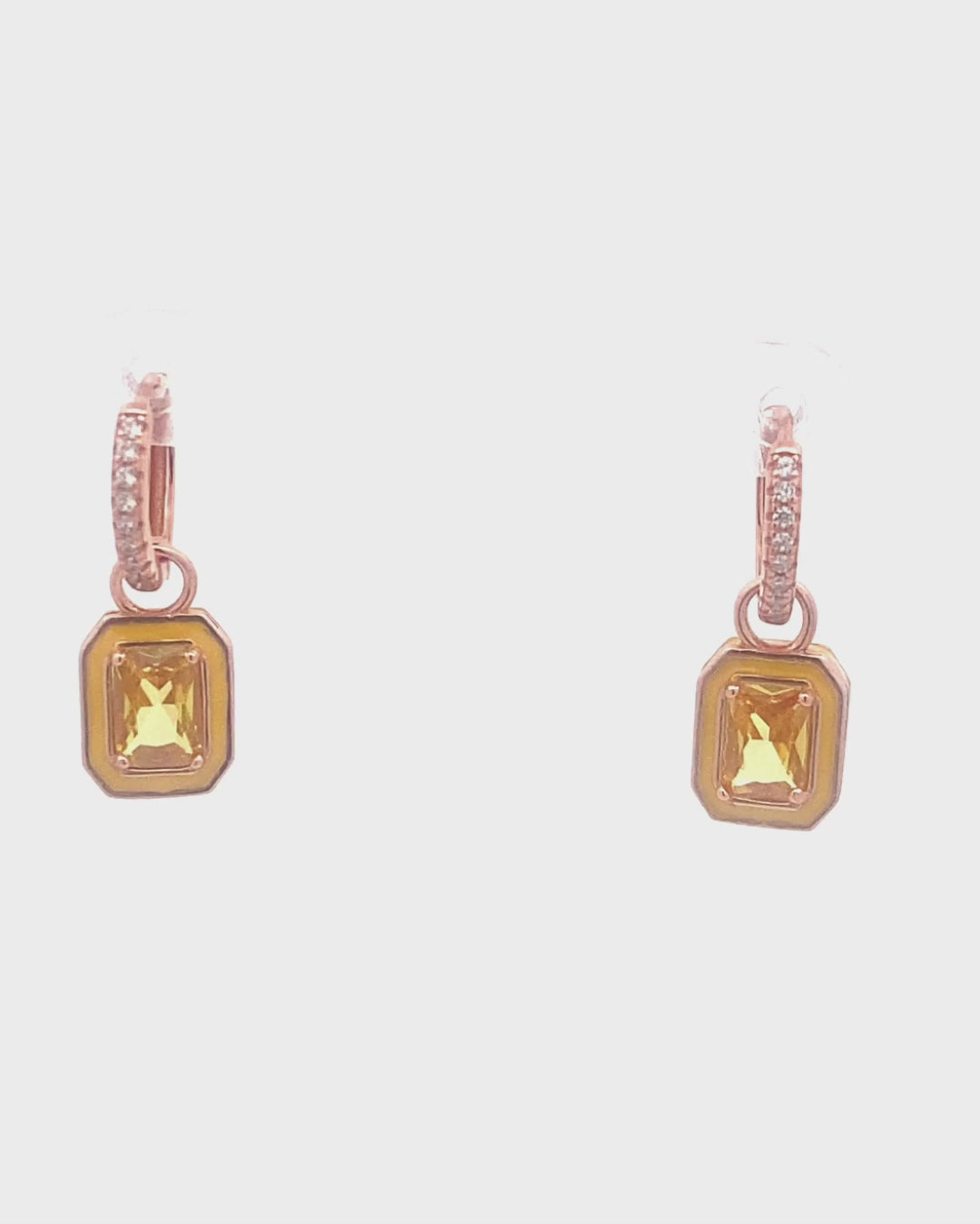 Silver Golden Radiance Hoop Earrings