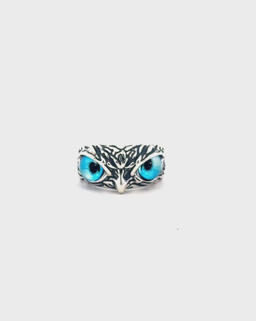 Silver Mystic Owl Silver Ring