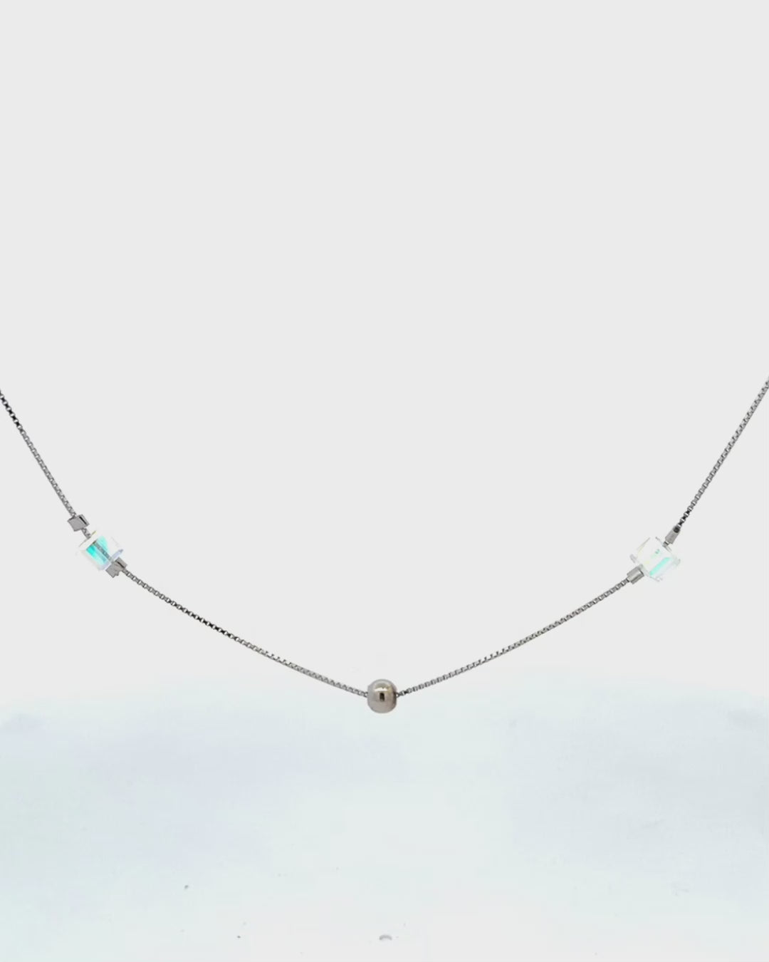 Silver Celestial Flow Pendant Necklace