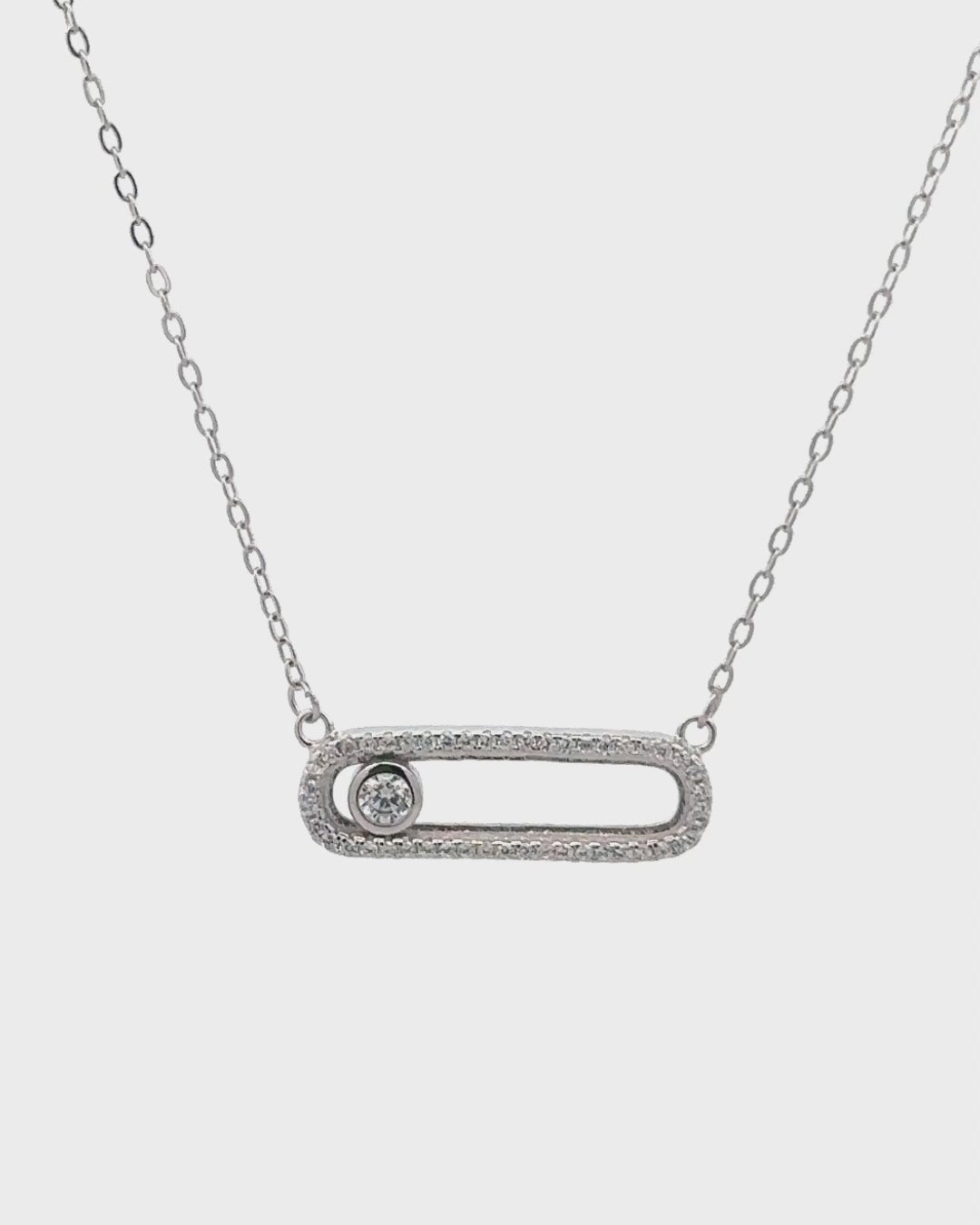 Silver Luminara Orbit Pendant Necklace