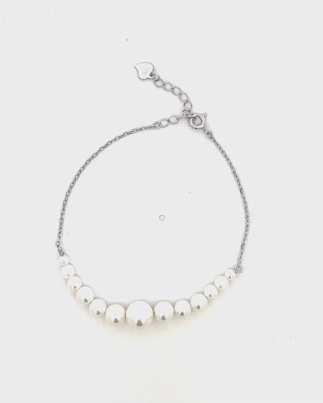 Silver Ethereal Pearl Symphony Bracelet