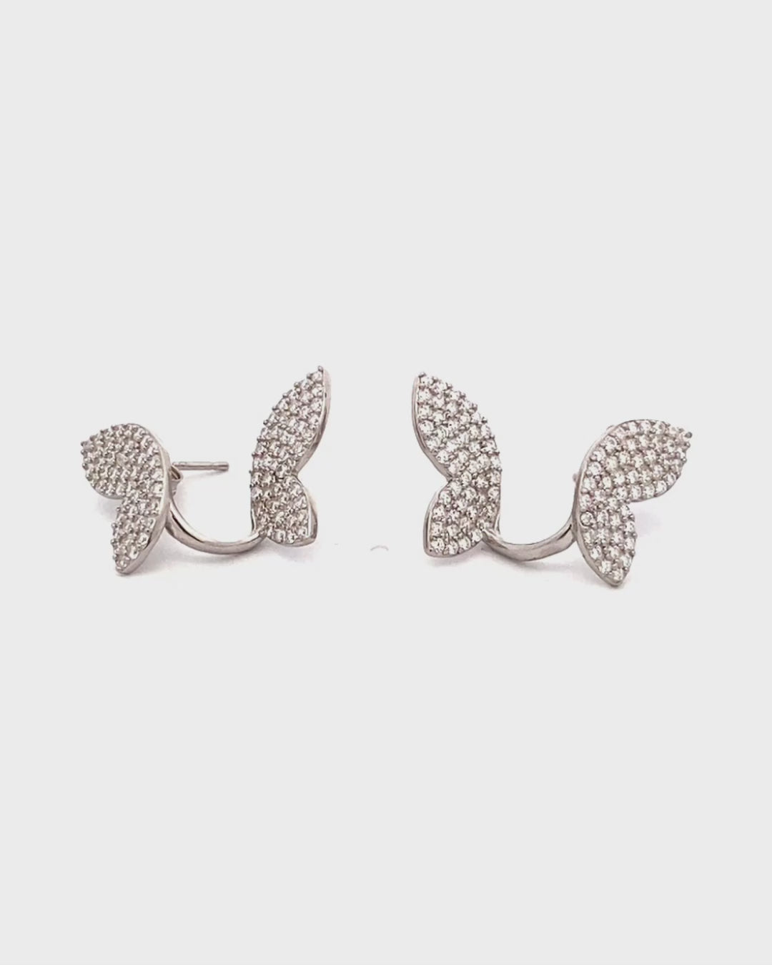 Silver Butterfly Bliss Earrings