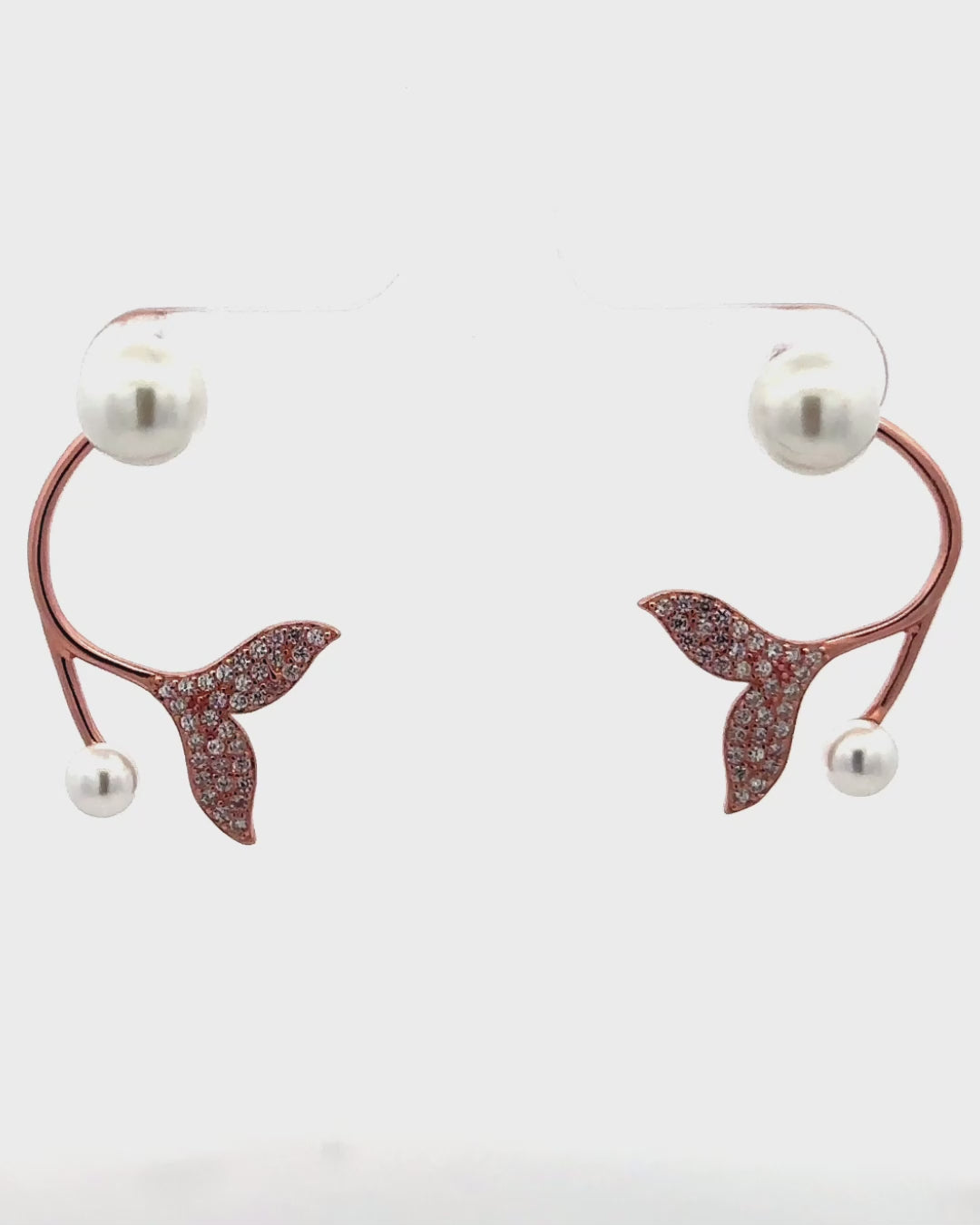 Silver Pearl Blossom Elegance Earrings