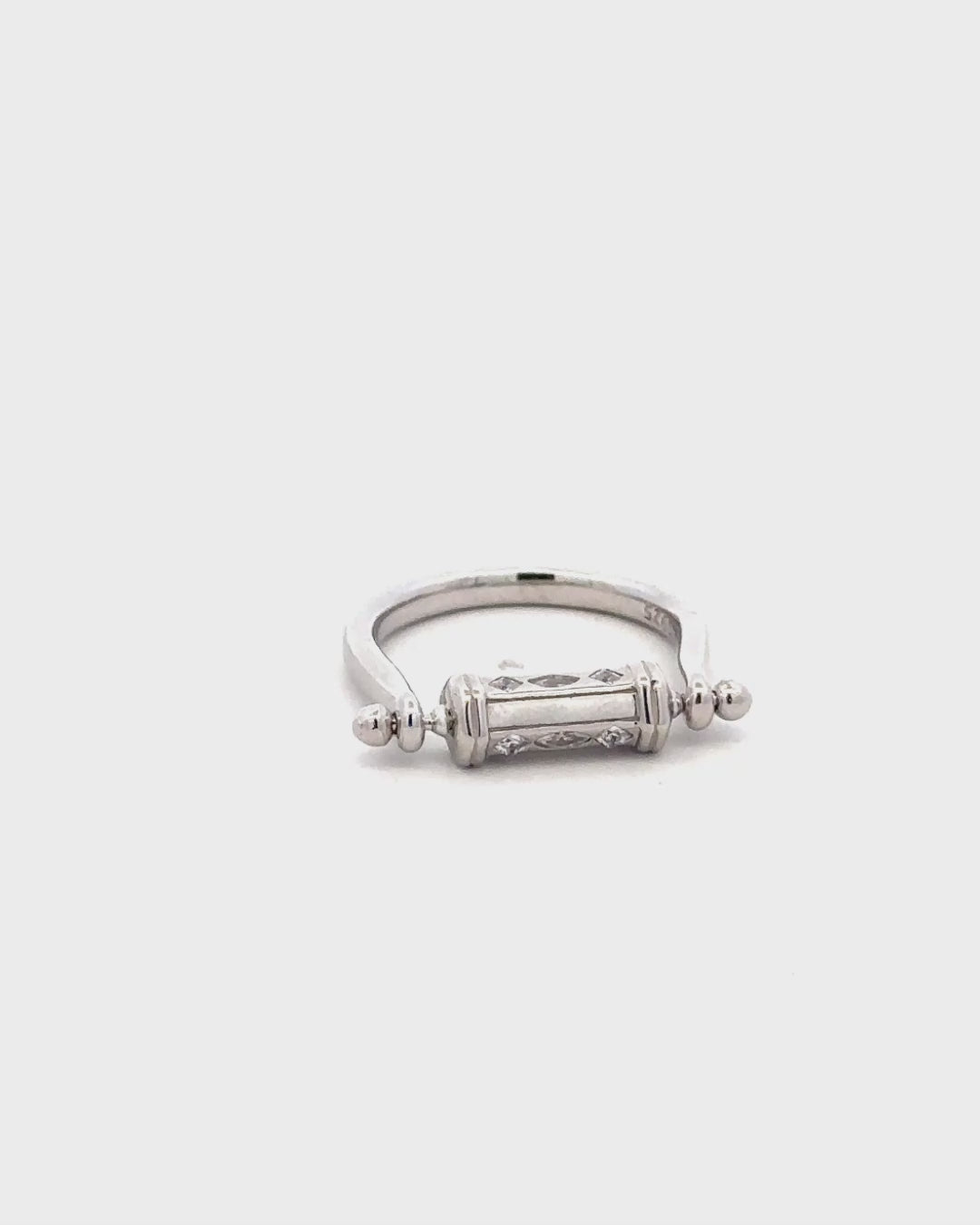 Silver Royal Scroll Ring
