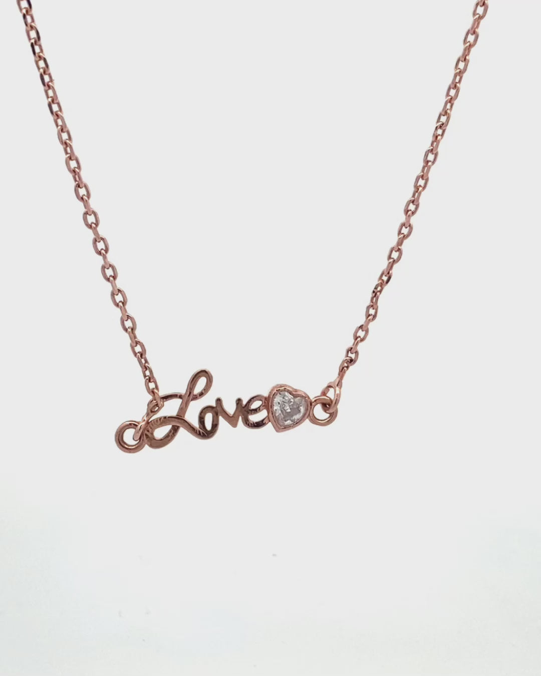 Silver Everlasting Love Pendant Necklace