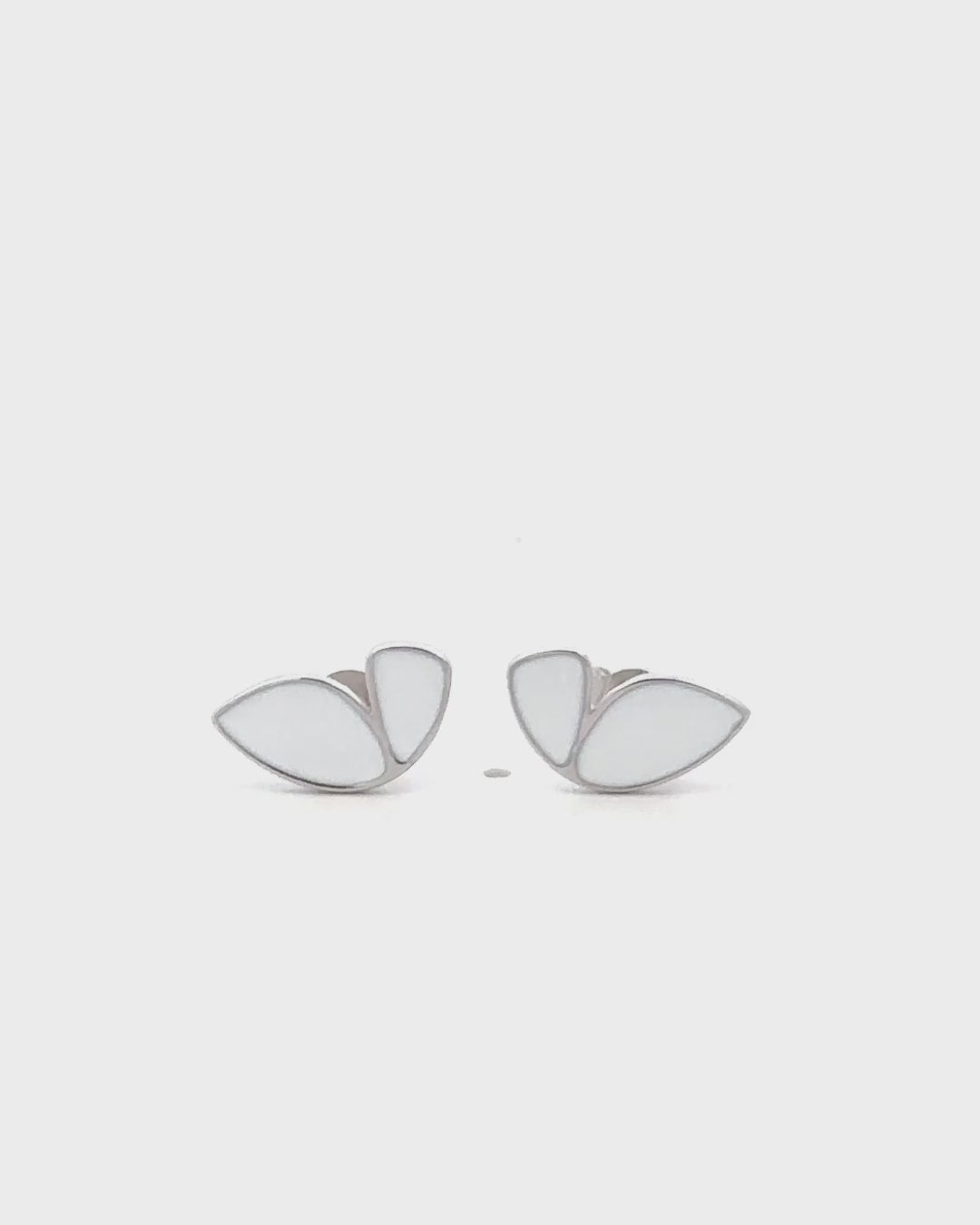 Silver Butterfly Whisper Stud Earrings