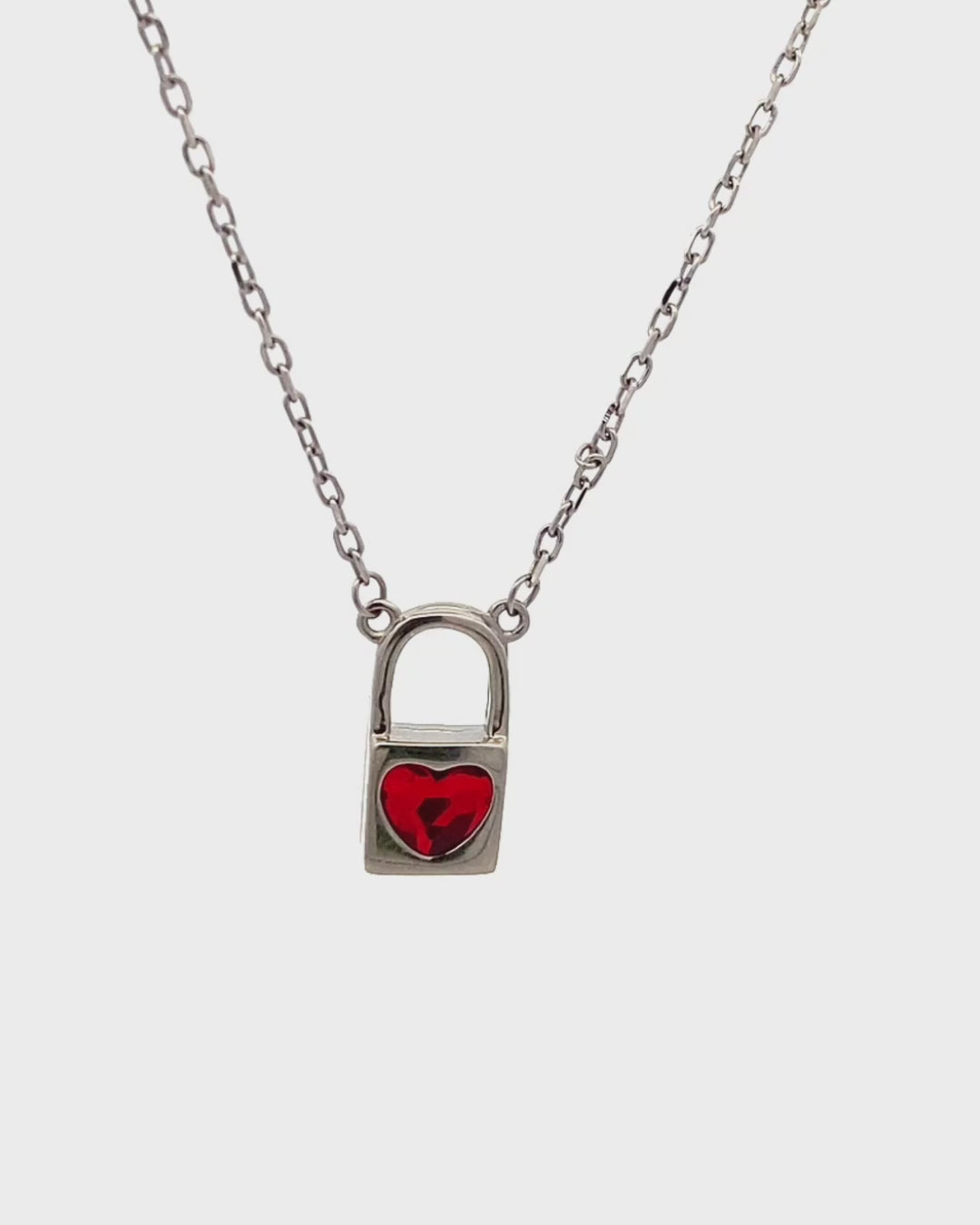 Silver Eternal Love Heart Pendant Necklace