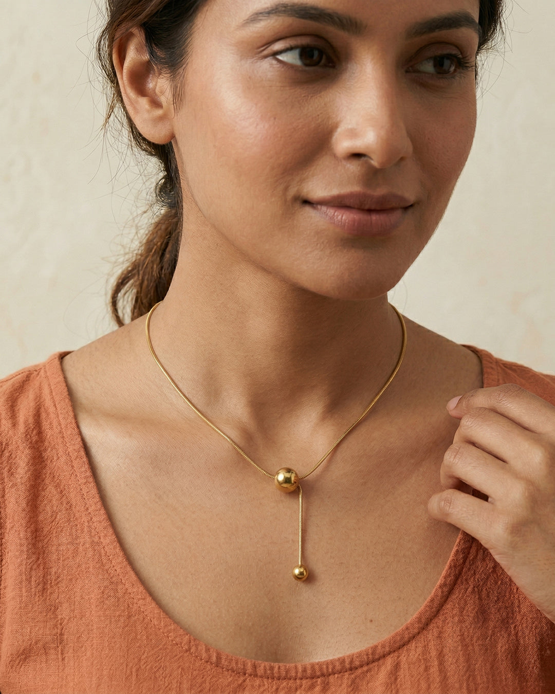 Bead Lariat Necklace